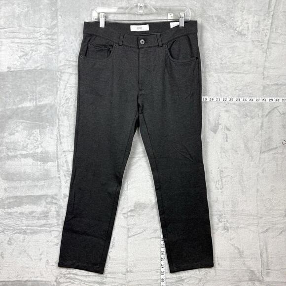 BRAX Hi-Flex Chuck Pants Stretch Men Sz 33x25 Dark Gray Casual Straight Leg Slim - Picture 1 of 10